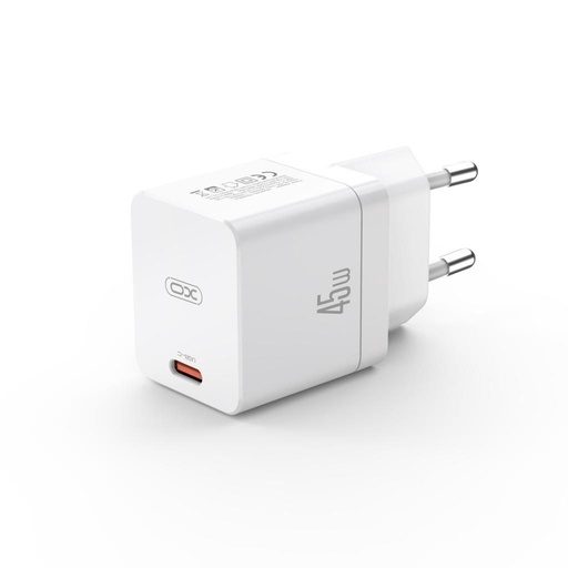 XO CE09 PD 45W rychlonabíječka (Bílá) – USB-C konektor