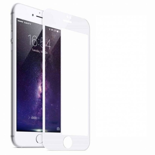 Apple iPhone 6/7/8 zahnutý tvrzené sklo, průhledný (bílá rámeček)