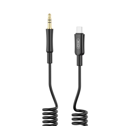 XO NB-R255B USB-C audio adapter (Černá) – USB-C–3.5 mm
