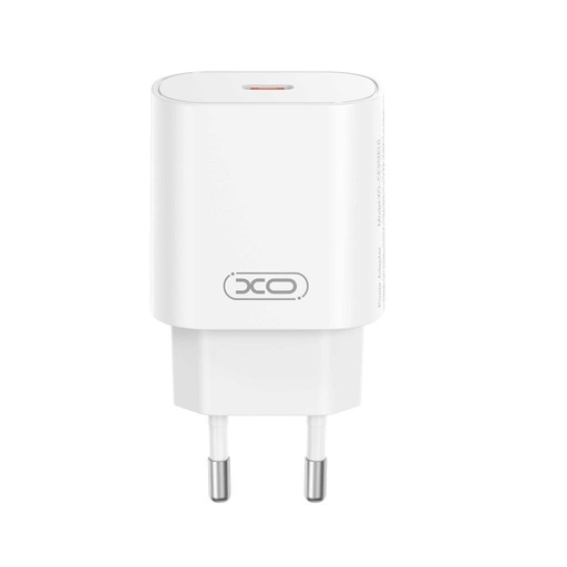 XO CE25 PD 25W rychlonabíječka (Bílá) – USB-C konektor