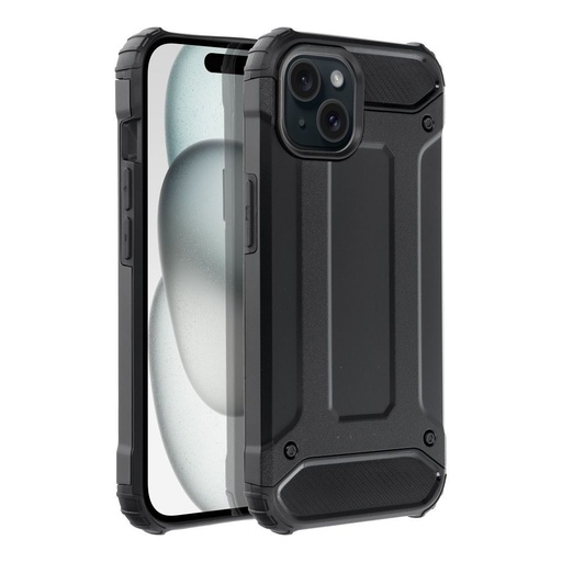 Apple iPhone 15 armor odolný proti nárazu zadní kryt černá (Černá)