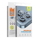 Apple iPhone 15 Pro BLUEO metal frame kamera védő kék