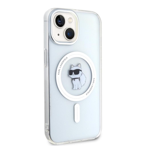 Apple iPhone 15 Karl Lagerfeld IML Choupette MagSafe pouzdro (Průhledný) – KLHMP15SHFCCNOT