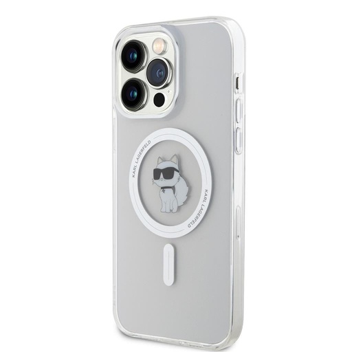 Apple iPhone 15 Pro Max Karl Lagerfeld IML Choupette MagSafe pouzdro (Průhledný) – KLHMP15XHFCCNOT