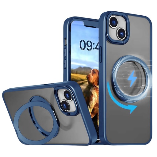 Apple iPhone 16 Pro Mag Ring otočný Magsafe zadní kryt (Modrá)