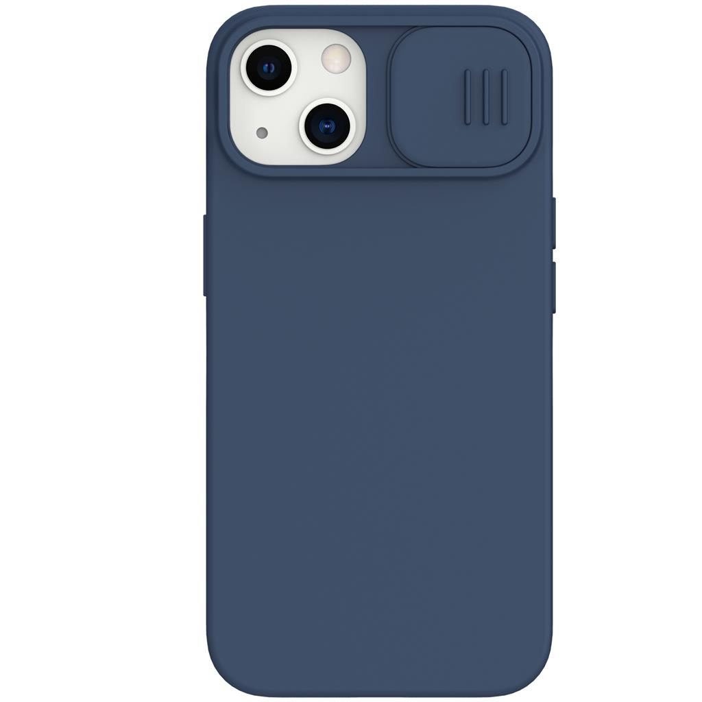 Apple iPhone 13 / iPhone 14 Nillkin Silky MagSafe hátlap tok (Kék)