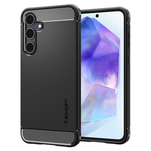 Samsung Galaxy A55 Spigen Rugged armor odolný proti nárazu pouzdro Černá