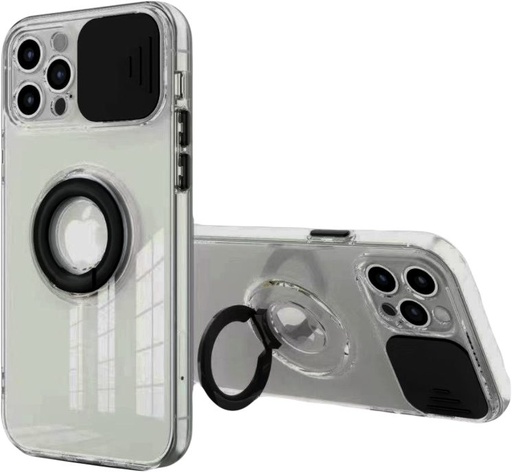 Apple iPhone 12 lens bumper zadní kryt (Černá)