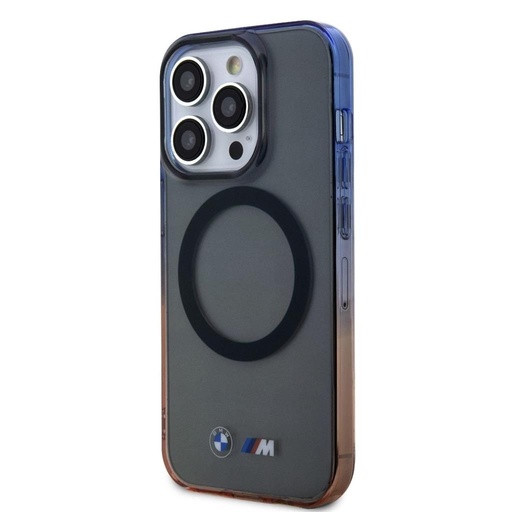 Apple iPhone 15 Pro Max BMW M Collection IML Gradient Bumper MagSafe pouzdro (Šedá) - BMHMP15XHTGE