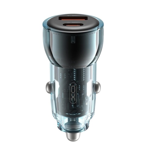 XO CC60 autní rychlonabíječka (PD + QC nabíjení) 60W (Černá)