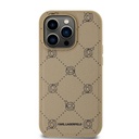 Apple iPhone 14 Pro Karl Lagerfeld PU Karl Heads Pattern MagSafe tok (Bézs) – KLHMP14LPGKHPHE