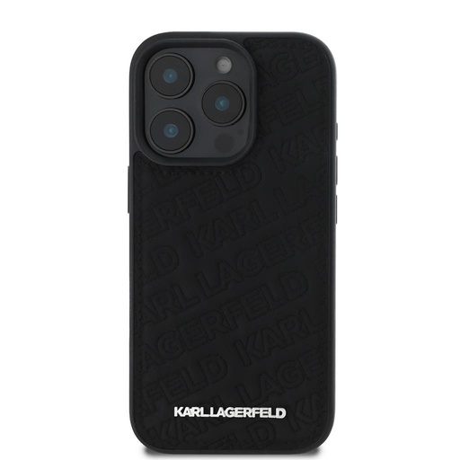 Apple iPhone 16 Pro Karl Lagerfeld PU Quilted Pattern pouzdro (Černá) – KLHCP16LPQKPMK
