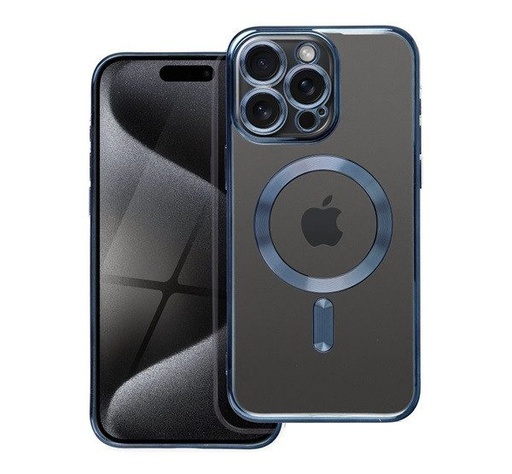 Apple iPhone 15 Pro Color Chrome Magsafe zadní kryt (Modrá)