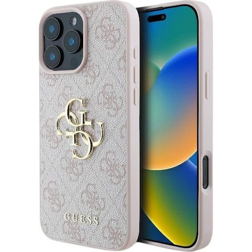 Apple iPhone 16 Guess 4G Big Logo pouzdro (Růžová) - GUHCP16S4GMGPI