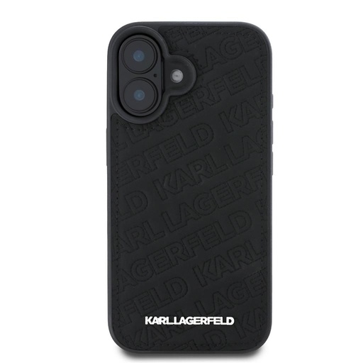 Apple iPhone 16 Karl Lagerfeld PU Quilted Pattern pouzdro (Černá) – KLHCP16SPQKPMK