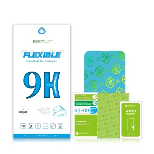 Apple iPhone 16 Plus Bestsuit flexible hybrid tvrzené sklo (Průhledný, černá s okrajem)