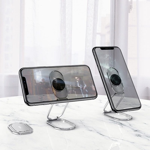Hoco PH36 stolní telefonní a držák na tablet stojan, multifunkční, 7"-ig, zinek slitina, stříbrná