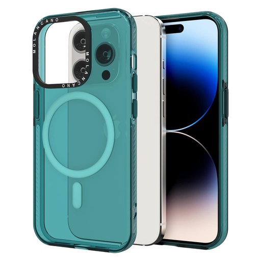 Apple iPhone 16 Plus MOLAN CANO rainbow TPU magsafe zadní kryt (Zelená)