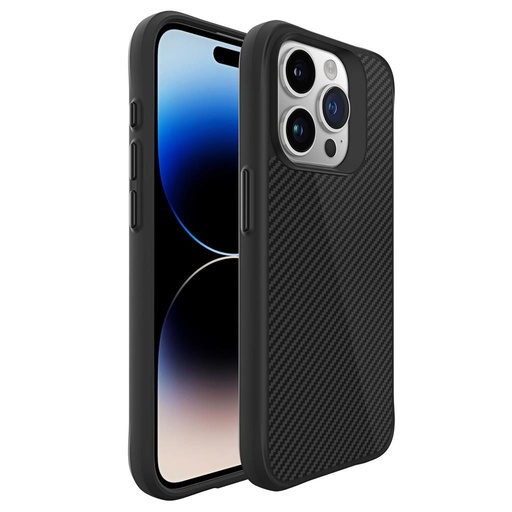 Apple iPhone 15 Pro TOKO Carbon fiber zadní kryt (Černá)