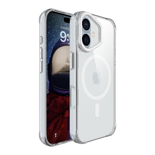 Apple iPhone 16 TOKO Apex capsule magsafe zadní kryt (Stříbrná)