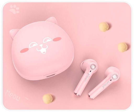 Picun HI CAT bezdrátový headset, BT 5.0, růžová