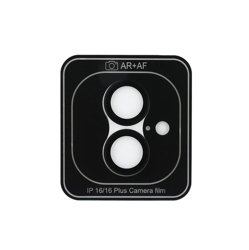 Apple iPhone 16 / 16 Plus Guess Kov ochrana čočky (Černá) - GUCL162SAGK