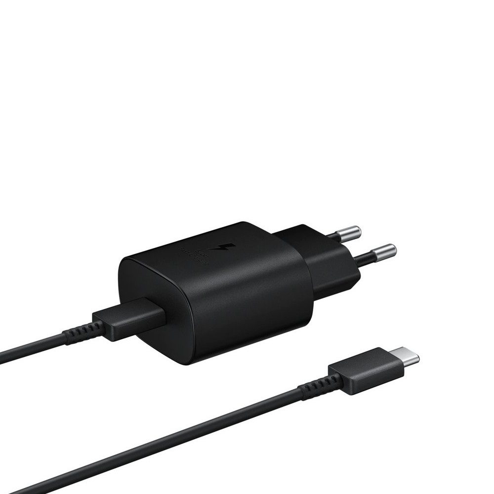 Samsung PD gyorstöltő USB-C kábellel 25W (Fekete)