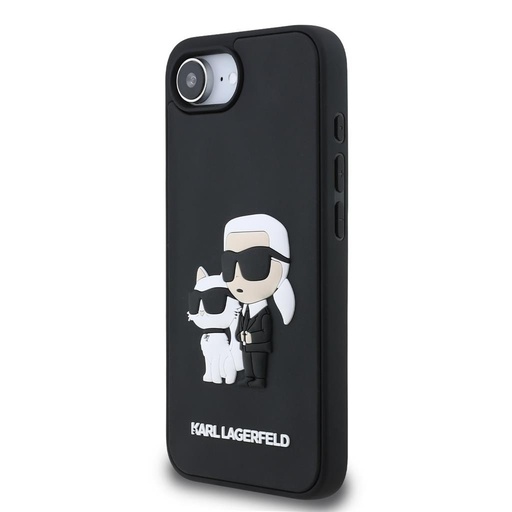 Apple iPhone SE 2022 Karl Lagerfeld 3D Karl & Choupette pouzdro (Černá) – KLHCPSE43DRKCNK