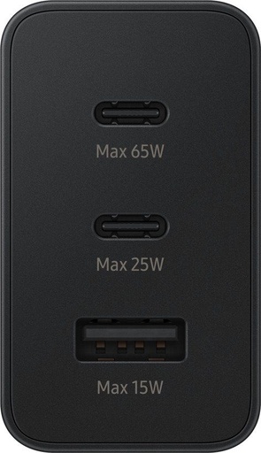 Samsung PD Trio síťový nabíječka 65W 2× USB-C / USB-A (Černá)