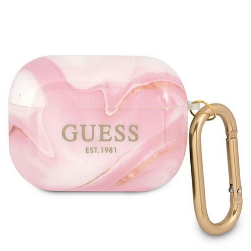AirPods Pro Guess Marble pouzdro (Růžová) - GUAPUNMP