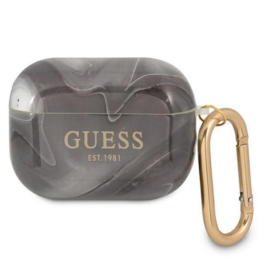 AirPods Pro Guess Marble pouzdro (Černá) - GUAPUNMK