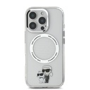 Apple iPhone 16 Pro Max Karl Lagerfeld IML Karl and Choupette MagSafe tok (Átlátszó) - KLHMP16XHNKCIT