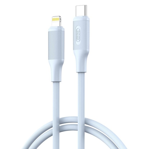 XO NB-Q265A USB-C–Lightning datový kabel (Modrá) – Minimalist Series, 27W