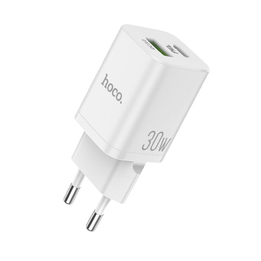 Hoco N13 síťový rychlonabíjecí (QC, PD), PD 30W + QC 3.0, bílá