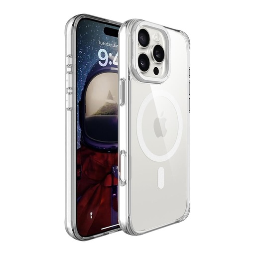 Apple iPhone 16 Pro TOKO Apex capsule magsafe zadní kryt (Stříbrná)