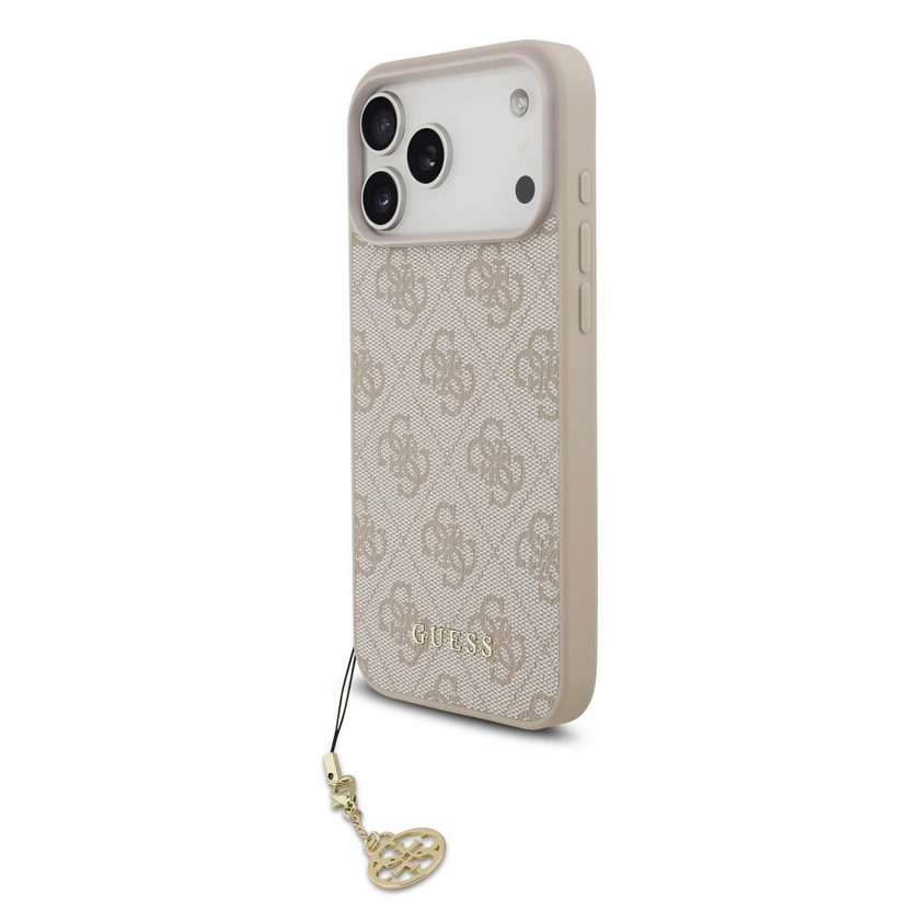 Guess 4G Charm tok iPhone 17 Pro (Rózsaszín) - GUHMP17LGF4GCP