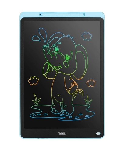 XO V02 LCD psací tabulka 16" (Modrá) – citlivý na tlak displej, s tlačítkem pro mazání