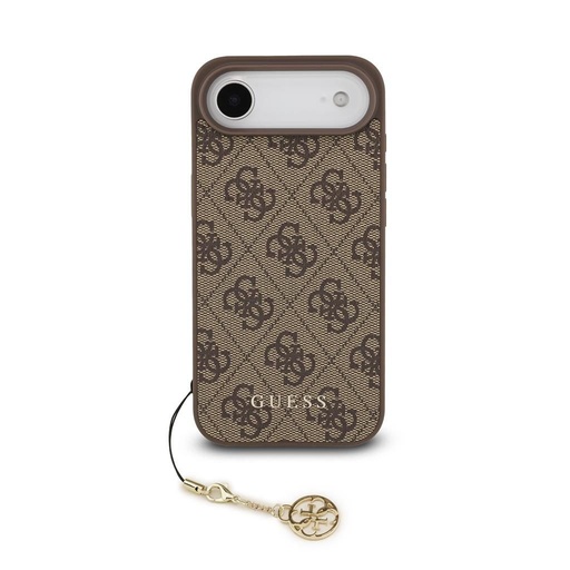 Guess 4G Charm pouzdro iPhone 17 Air (Hnědá) - GUHMP17MGF4GCW