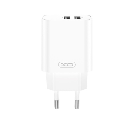 XO CE34 nástěnný nabíječka 2×USB 2.4A (Bílá)