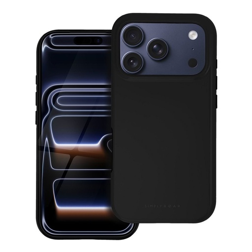 Apple iPhone 15 Roar Rainbow bumper zadní kryt (Černá)