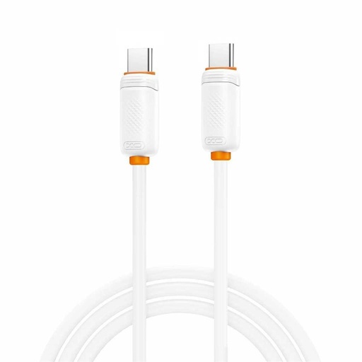 XO NB-Q302B USB-C – USB-C kabel (Bílá) - 1,0 m - 60W