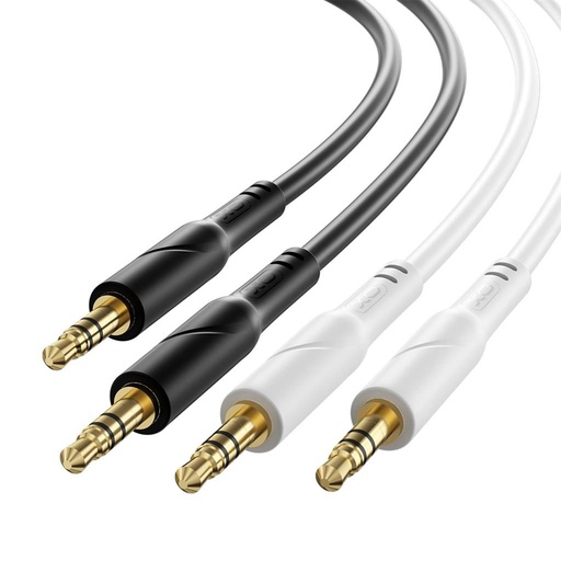 XO NB-R271 3,5 mm – 3,5 mm audio kabel (Černá) - 1,0 m