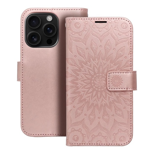 Apple iPhone 16 Pro Forcell MEZZO otevírací pouzdro (Zlatá)