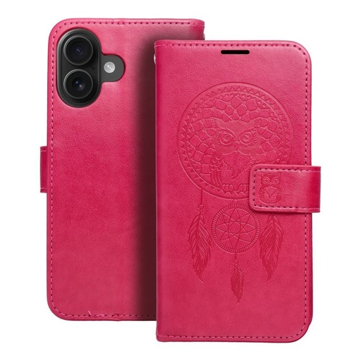 Apple iPhone 16 Forcell MEZZO otevírací pouzdro (Magenta)