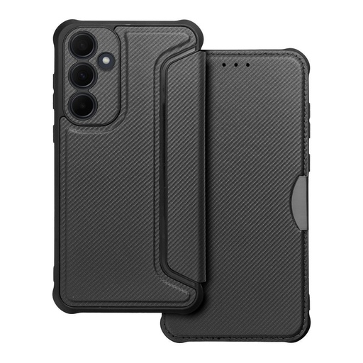 Samsung Galaxy A35 Razor magnetický odolný proti nárazu knížkové pouzdro (Černá)
