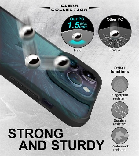 Apple iPhone 14 Pro Max TOKO Combat X mode Frost zadní kryt (Černá)