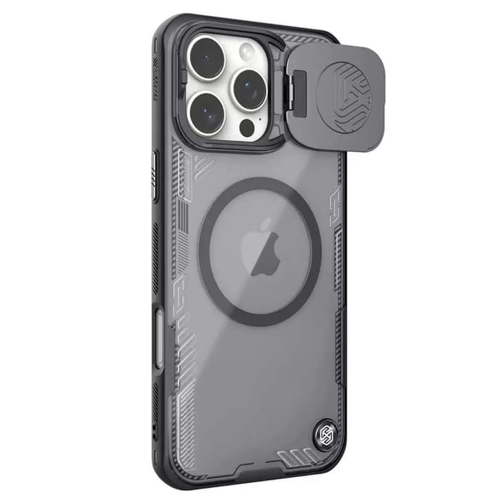 Apple iPhone 16 Pro Max Nillkin Iceblade Prop magsafe hátlap tok (Fekete)