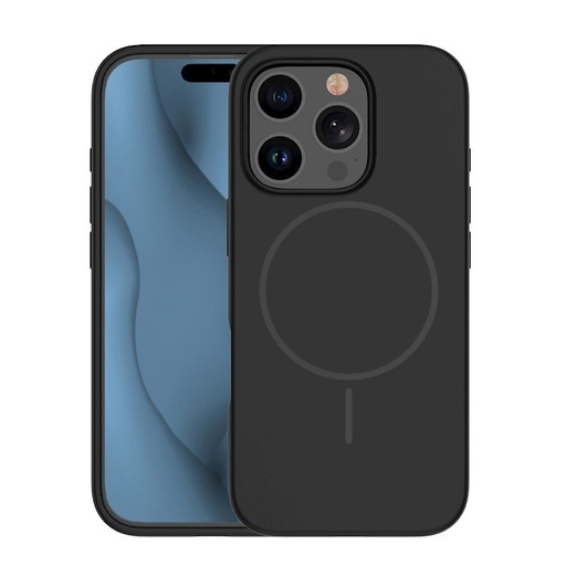 Apple iPhone 12 / iPhone 12 Pro Silicone Thin magsafe zadní kryt (Černá)