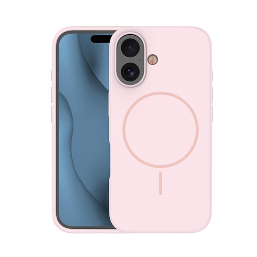 Apple iPhone 16 Silicone Thin magsafe zadní kryt (Růžová)