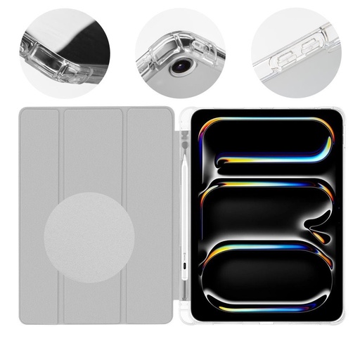 OBAL:ME MistyTab pouzdro iPad Air 2020/2022/2024/2025 / iPad Pro 11 1/2/3/4 (Světle šedá)